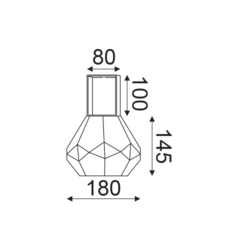 Aca Επιτραπέζιο Φωτιστικό Φιμέ - Χρώμιο (V371481TG)
