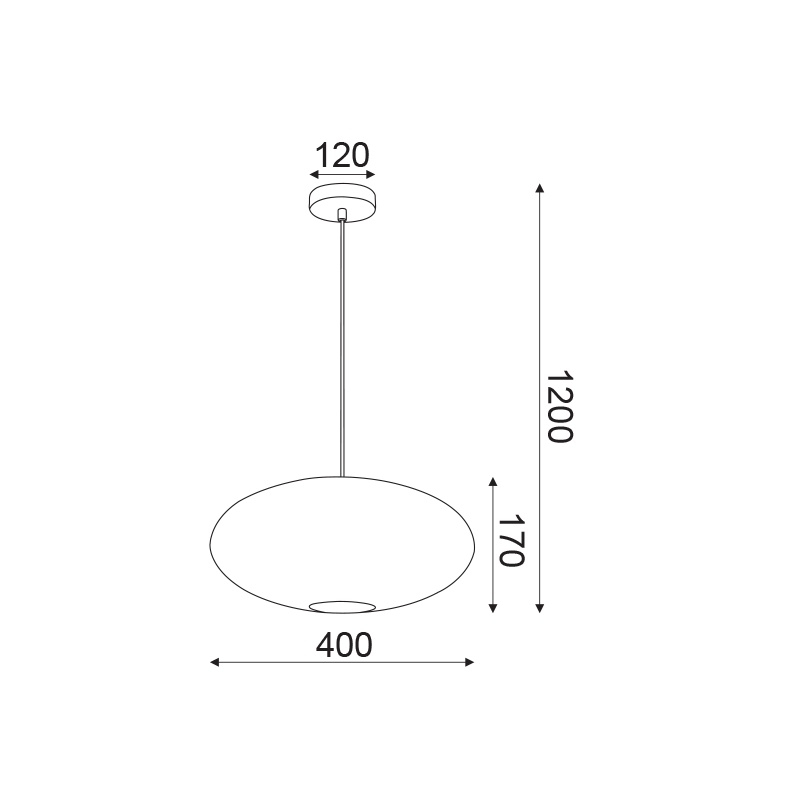 Aca Μονόφωτο Φωτιστικό Οροφής Χάλκινο (V371121PC)