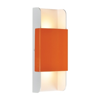 Aca Led Επιτοίχιο Φωτιστικό 12W 3000K Πορτοκαλί - Λευκό (ZD808712LEDOW)