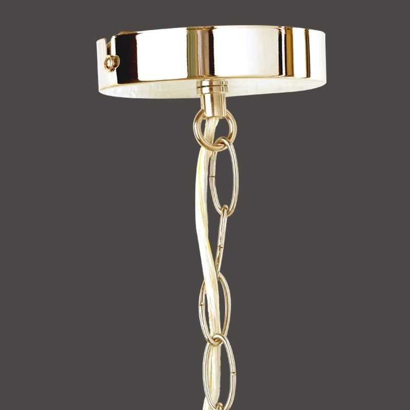 Aca Τρίφωτο Κρεμαστό Φωτιστικό Χρυσό (SF175323PG)