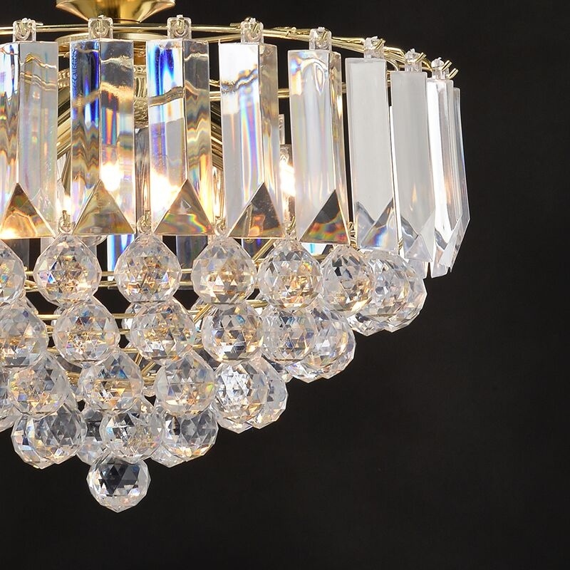 Aca Τρίφωτο Κρεμαστό Φωτιστικό Χρυσό (SF175323PG)