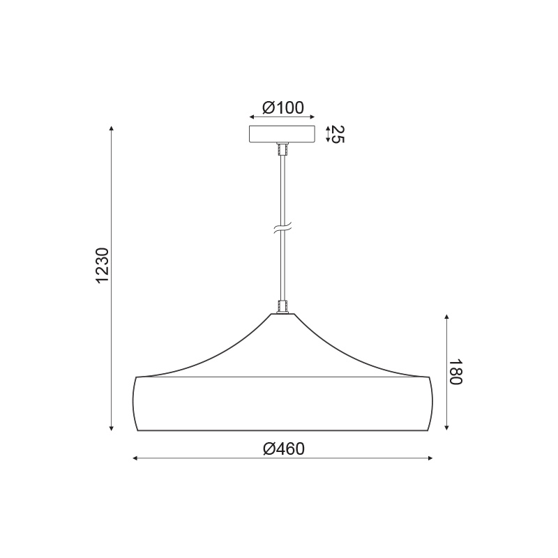 Aca Μονόφωτο Φωτιστικό Οροφής Γκρι (KS07961PGG)