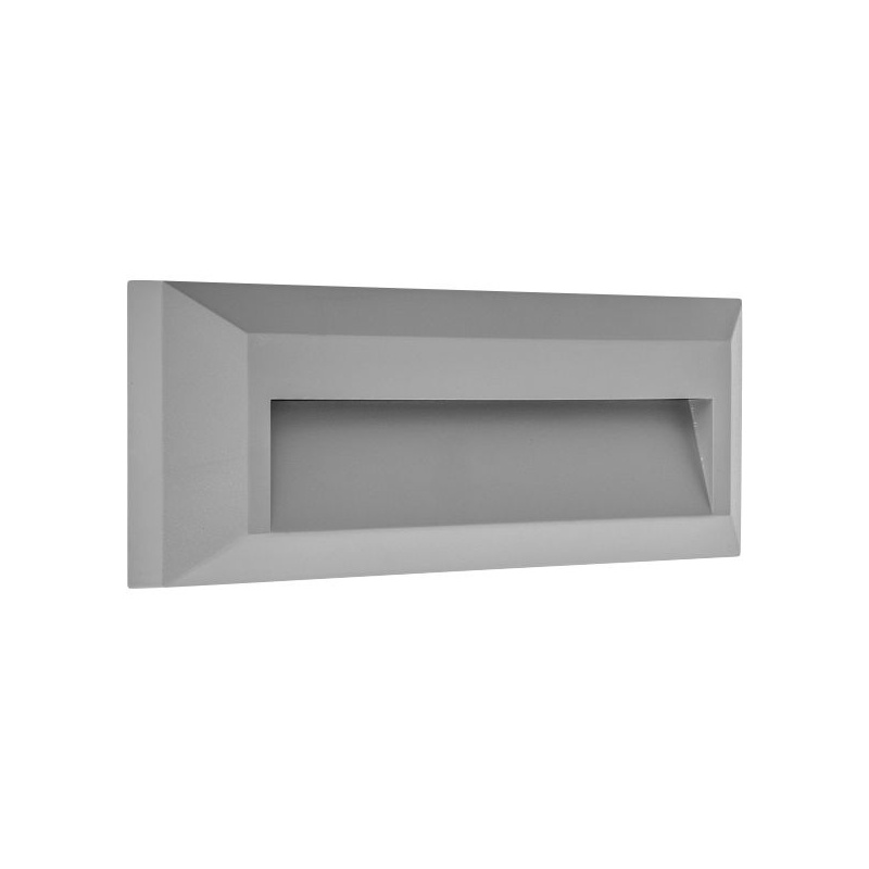 Spotlight Επιτοίχιο Led Φωτιστικό 2W 4000K Γκρι (5915)