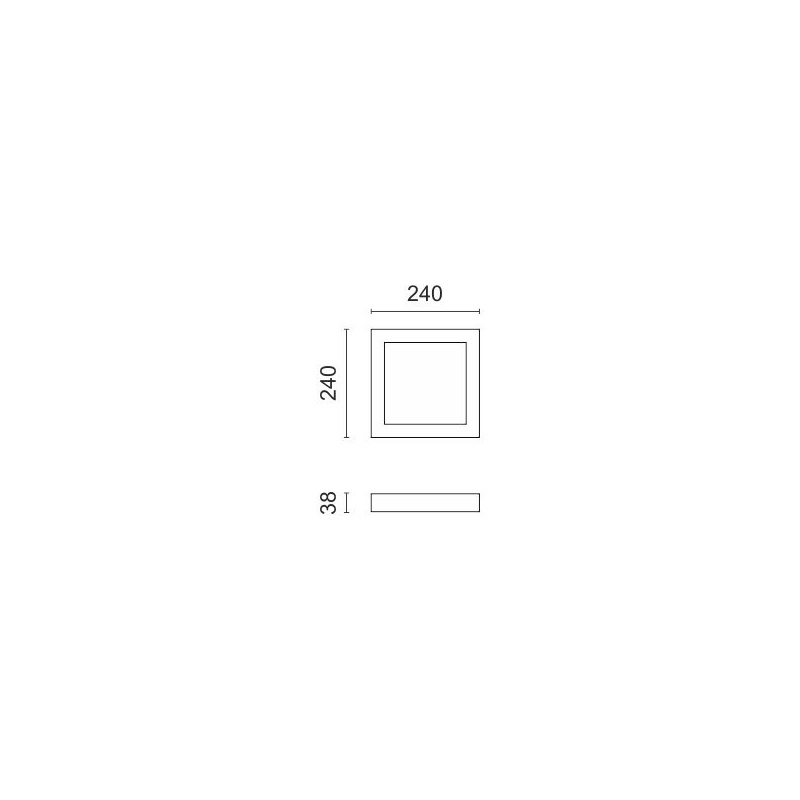 Spotlight Led SMD Slim panel 24W 140° 4000K (5223)