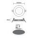 LED SMD panel PLATO 6W 120° 3000K (PLATO630RW)