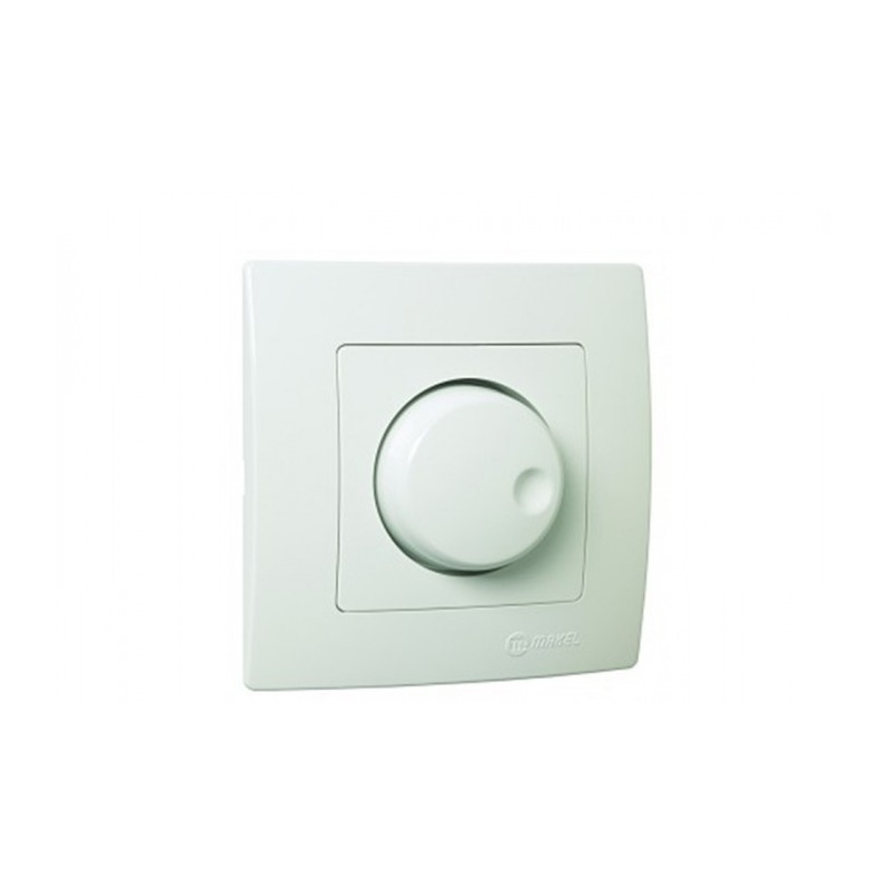 Makel Lillium Διακόπτης Dimmer 1000W Λευκός (32001A77)