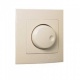 Makel Lillium Διακόπτης Dimmer 600W Μπεζ (32010A76)